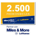 2.500 Miles & More Prämienmeilen 