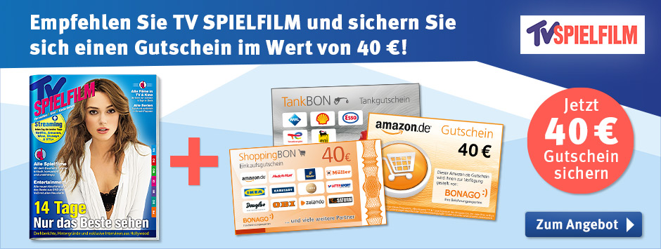 TV SPIELFILM Prämien-Abo mit 40 Euro Gutscheinen