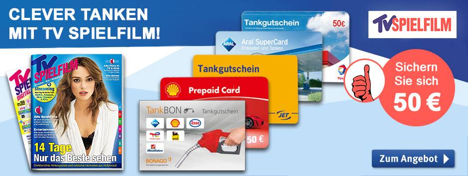 TV SPIELFILM Clever Tanken - Prämien-Abo mit 50 Euro Tankgutschein