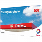TOTAL-Tankgutschein im Wert von 50 EUR