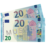 40 € Verrechnungsscheck