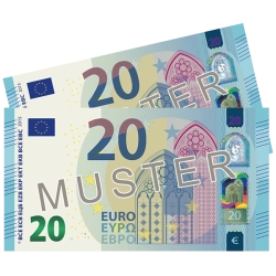 40 € Verrechnungsscheck